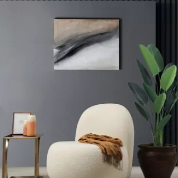 Fotoliu, Artie, 560ARE1736, Lemn de fag / PAL, Bouclet Alb imagine