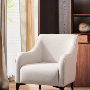 Fotoliu, Artie, 560ARE1744, Lemn de fag / PAL, Aproape alb imagine