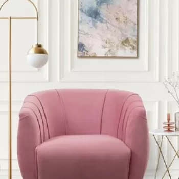 Fotoliu, Artie, 560ARE1745, Lemn de fag / PAL, Roz prafuit imagine