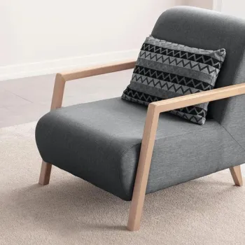 Fotoliu, Atelier del Sofa, 752EST1713, Lemn de carpen;PAL, Antracit imagine