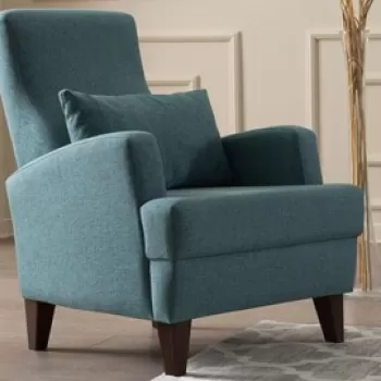 Fotoliu, Balcab Home, 825BLC1364, Lemn, Turcoaz imagine