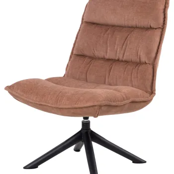 Fotoliu Blizzard, Actona, 70x80x98 cm, rotativ, tesatura Chenille/otel, rosewood imagine