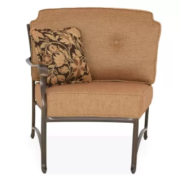 Fotoliu brat dreapta Heritage, 98.2x91.5x90.8 cm, aluminiu, maro/caramiziu imagine