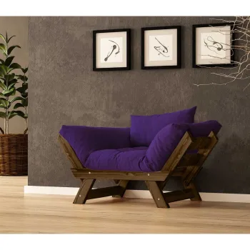 Fotoliu de gradina, Hanah Home, CPT8137-140, Nuc / Mov imagine