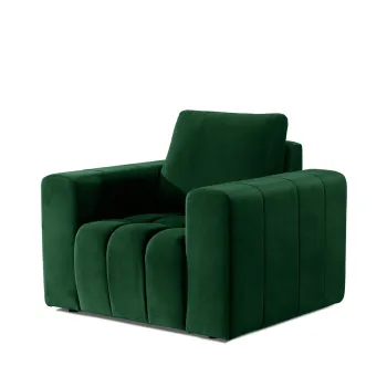 Fotoliu ELTAP, LazF_18, Lazaro, 108x89x85 cm, lemn/poliester, verde imagine
