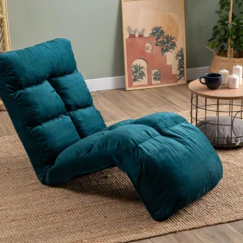 Fotoliu extensibil, Atelier del Sofa, 859FTN2349, Metal, Verde petrol imagine