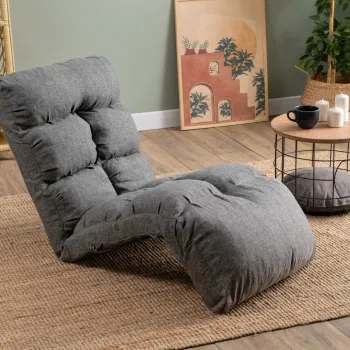 Fotoliu extensibil, Atelier del Sofa, 859FTN2350, Metal, Gri deschis imagine
