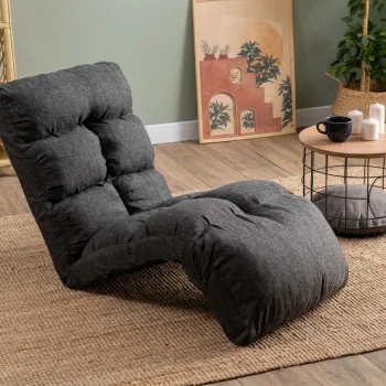Fotoliu extensibil, Atelier del Sofa, 859FTN2352, Metal, Gri inchis imagine