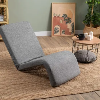 Fotoliu extensibil, Atelier del Sofa, 859FTN2360, Metal, Gri deschis imagine
