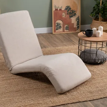 Fotoliu extensibil, Atelier del Sofa, 859FTN2361, Metal, Crem imagine