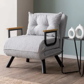 Fotoliu extensibil, Atelier del Sofa, 859FTN2835, Gri imagine