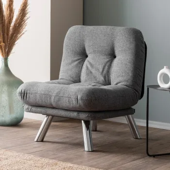 Fotoliu extensibil, Atelier del Sofa, 859FTN2839, Gri deschis imagine