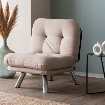 Fotoliu extensibil, Atelier del Sofa, 859FTN2841, Crem imagine