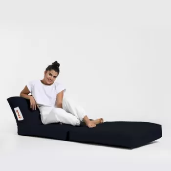 Fotoliu extensibil, Siesta, Ferndale Bean Bag, 55 - 180 cm, poliester impermeabil, negru imagine