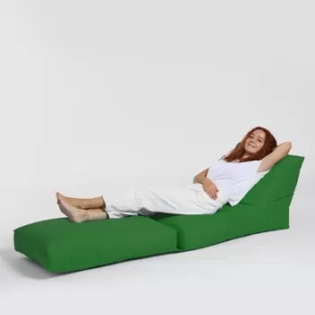 Fotoliu extensibil, Siesta, Ferndale Bean Bag, 55 - 180 cm, poliester impermeabil, verde imagine