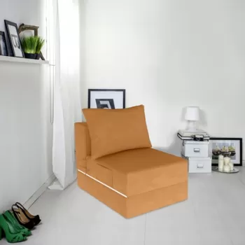 Fotoliu extensibil Urban Living, 70x80x70 cm, Melon imagine