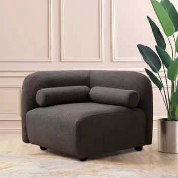 Fotoliu, Hilena, 569HLN1520, Lemn de fag / PAL, Gri inchis imagine