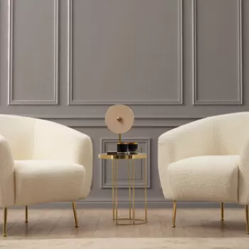 Fotoliu, Hilena, 859FTN2043, Lemn de fag / PAL, Crem imagine