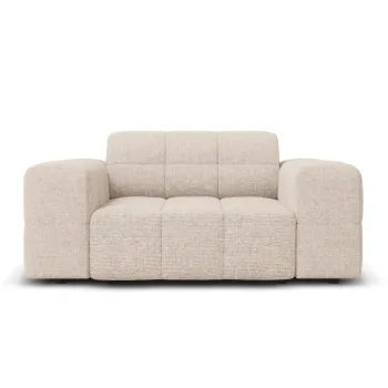 Fotoliu, Jennifer-140, Micadoni Home, 124x102x70 cm, tesatura chenille din poliester, bej imagine