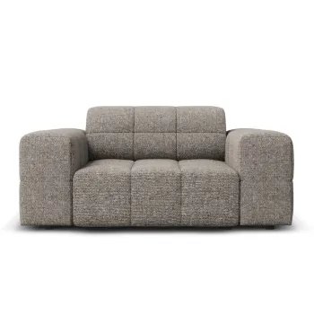 Fotoliu, Jennifer-140, Micadoni Home, 124x102x70 cm, tesatura chenille din poliester, gri imagine