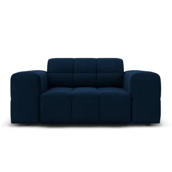 Fotoliu, Jennifer-51, Micadoni Home, 124x102x70 cm, catifea, albastru regal imagine