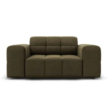 Fotoliu, Jennifer-51, Micadoni Home, 124x102x70 cm, catifea, verde imagine