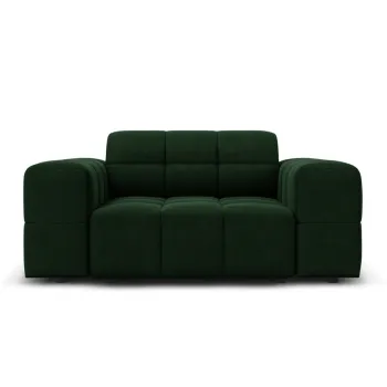 Fotoliu, Jennifer-51, Micadoni Home, 124x102x70 cm, catifea, verde bottle imagine