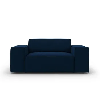 Fotoliu, Jodie, Micadoni Home, BL, 124x102x70 cm, catifea, albastru regal imagine