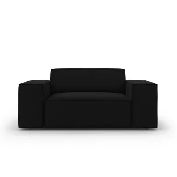 Fotoliu, Jodie, Micadoni Home, BL, 124x102x70 cm, catifea, negru imagine