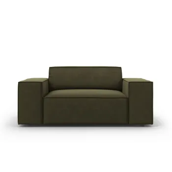 Fotoliu, Jodie, Micadoni Home, BL, 124x102x70 cm, catifea, verde imagine