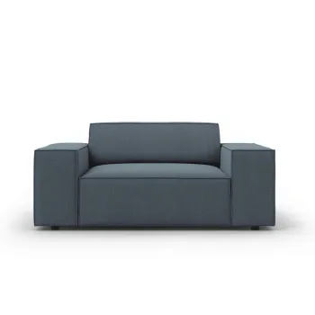 Fotoliu, Jodie, Micadoni Home, BL, 124x102x70 cm, poliester, albastru imagine