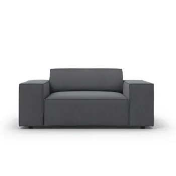 Fotoliu, Jodie, Micadoni Home, BL, 124x102x70 cm, poliester, gri inchis imagine