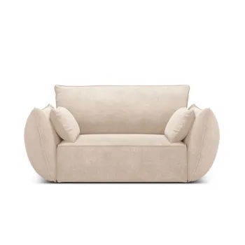 Fotoliu, Kaelle, Micadoni Home, BL, 128x100x85 cm, poliester chenille, bej imagine