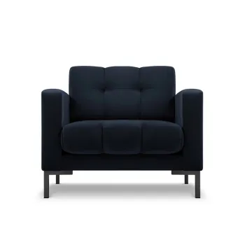 Fotoliu, Mamaia, Micadoni Home, BL, 87x92x75 cm, catifea, albastru inchis imagine