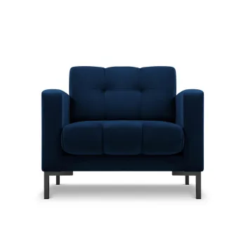 Fotoliu, Mamaia, Micadoni Home, BL, 87x92x75 cm, catifea, albastru regal imagine