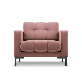 Fotoliu, Mamaia, Micadoni Home, BL, 87x92x75 cm, catifea, roz imagine