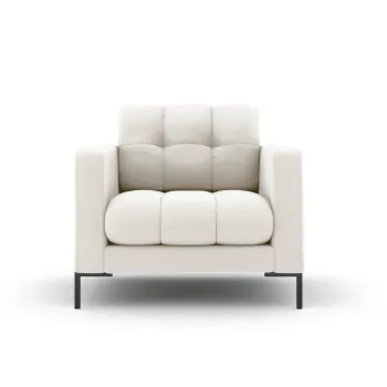 Fotoliu, Mamaia, Micadoni Home, BL, 87x92x75 cm, tesatura tip twill, bej deschis imagine