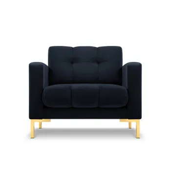 Fotoliu, Mamaia, Micadoni Home, GL, 87x92x75 cm, catifea, albastru inchis imagine