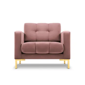 Fotoliu, Mamaia, Micadoni Home, GL, 87x92x75 cm, catifea, roz imagine