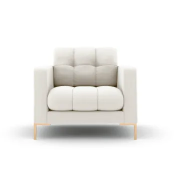 Fotoliu, Mamaia, Micadoni Home, GL, 87x92x75 cm, tesatura tip twill, bej deschis imagine