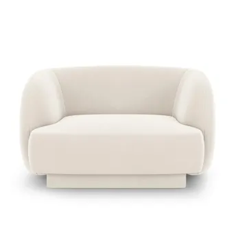 Fotoliu, Miley, Micadoni Home, BL, 109x85x74 cm, catifea, bej deschis imagine