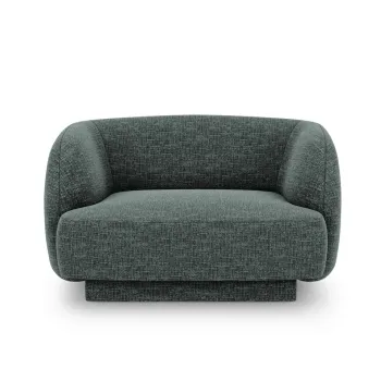 Fotoliu, Miley, Micadoni Home, BL, 109x85x74 cm, poliester chenille, albastru petrol imagine