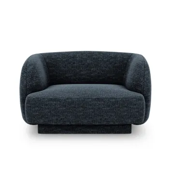 Fotoliu, Miley, Micadoni Home, BL, 109x85x74 cm, poliester chenille, albastru regal imagine