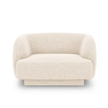 Fotoliu, Miley, Micadoni Home, BL, 109x85x74 cm, poliester chenille, bej deschis imagine