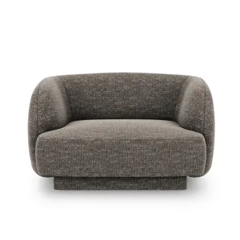 Fotoliu, Miley, Micadoni Home, BL, 109x85x74 cm, poliester chenille, gri imagine