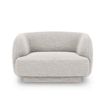 Fotoliu, Miley, Micadoni Home, BL, 109x85x74 cm, poliester chenille, gri deschis imagine