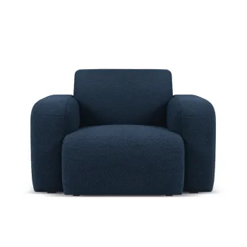 Fotoliu, Molino-101, Micadoni Home, 105x95x72 cm, tesatura boucle, albastru inchis imagine