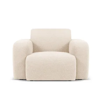 Fotoliu, Molino-101, Micadoni Home, 105x95x72 cm, tesatura boucle, bej imagine