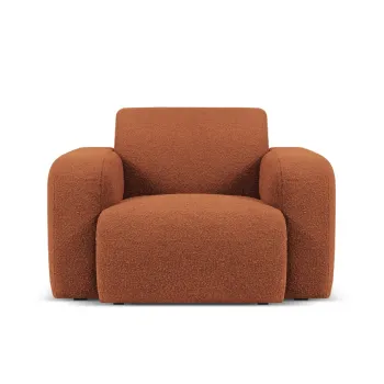 Fotoliu, Molino-101, Micadoni Home, 105x95x72 cm, tesatura boucle, maro imagine
