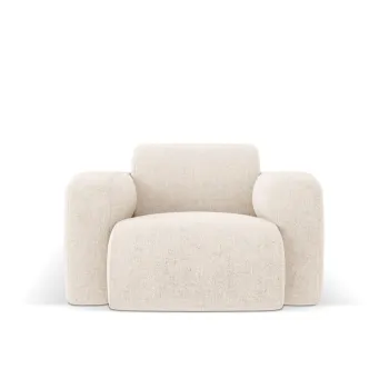 Fotoliu, Molino-140, Micadoni Home, 105x95x72 cm, tesatura chenille din poliester, bej deschis imagine